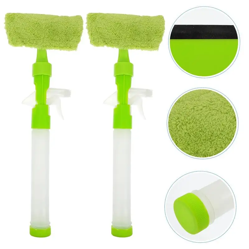 

2pcs Creative Glass Cleaner Double-sided Wiper Water-jet Wiper Cleaning Tool