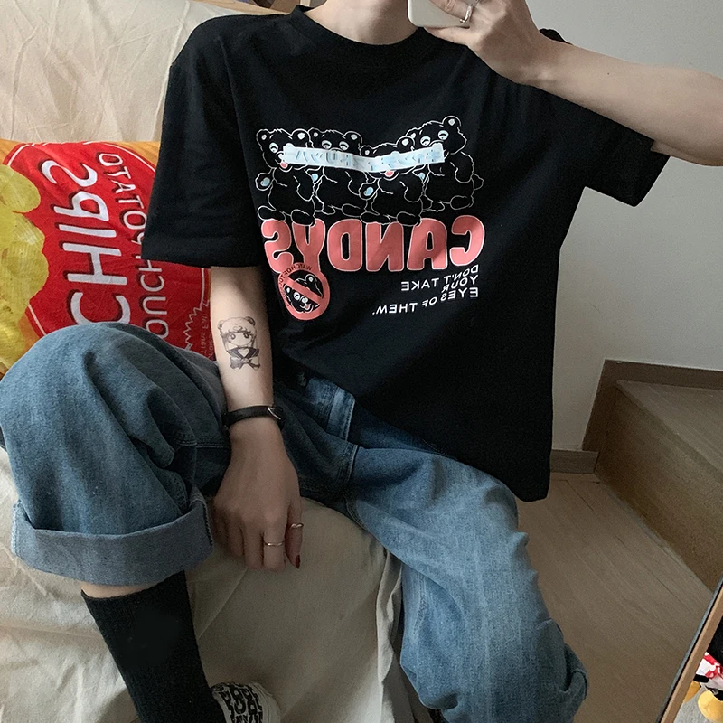 Короткий топ для пары женская одежда новинка 2021 модная универсальная Корейская в