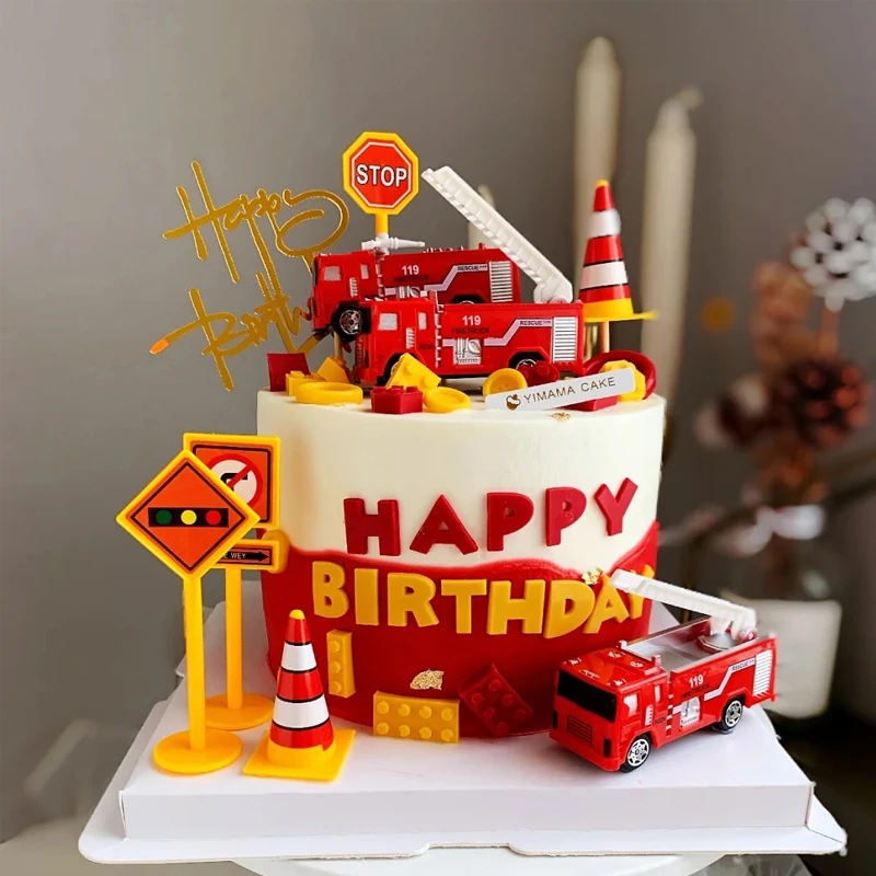 Набор пожарных пожарная лестница украшение для грузовика тема героев детская