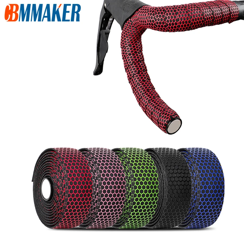 

Bike Handlebar Tape Road Bicycle Anti-slip Silica Gel EVA Shock Absorption Handle Bar Tape Cycling Wrap End Plug Bike Handlebar