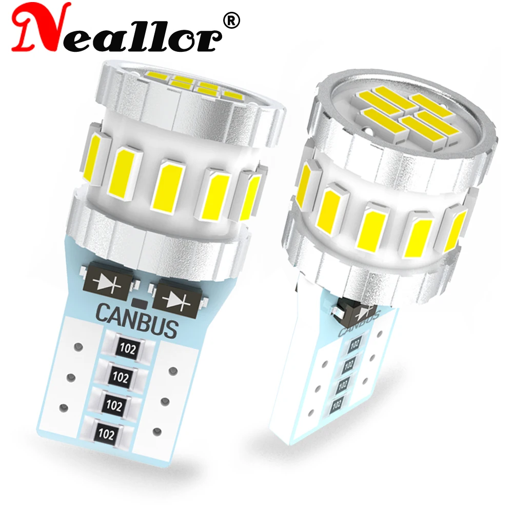 

2 шт., Автомобильные светодиодные лампы T10 194 168 W5W для Toyota Corolla Avensis Yaris Rav4 Auris Hilux Prius Camry Celica C-HR Ipsum