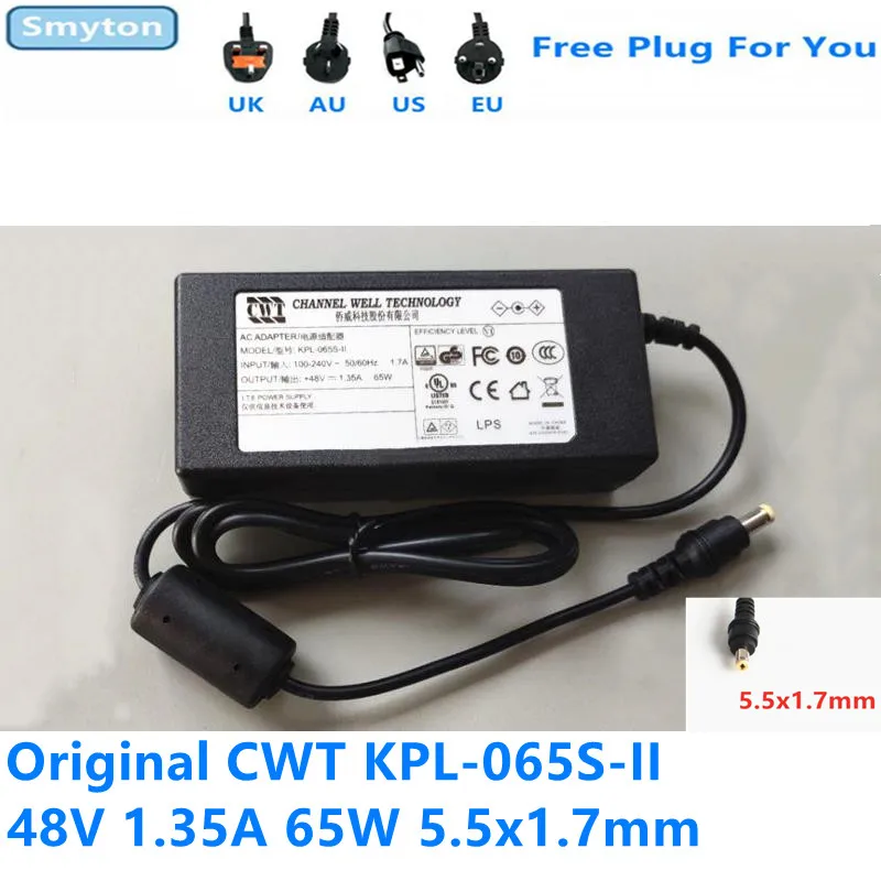 Оригинальное зарядное устройство с адаптером переменного тока для CWT 48 В 5 а 1 7 65