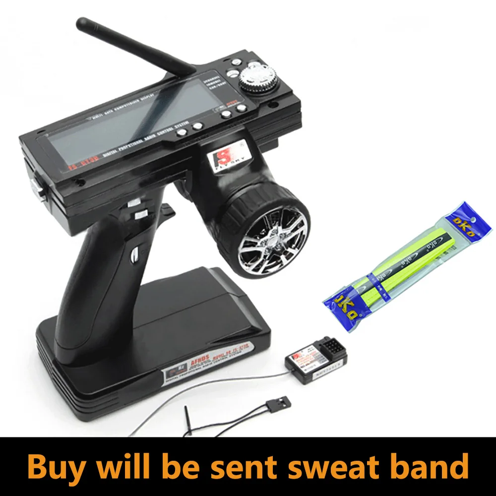 

2.4G 3CH FS-GT3B RC Model Boat Car Transmitter Receiver Radio Control Models High Sensitivity with LED Screen Remote Controller