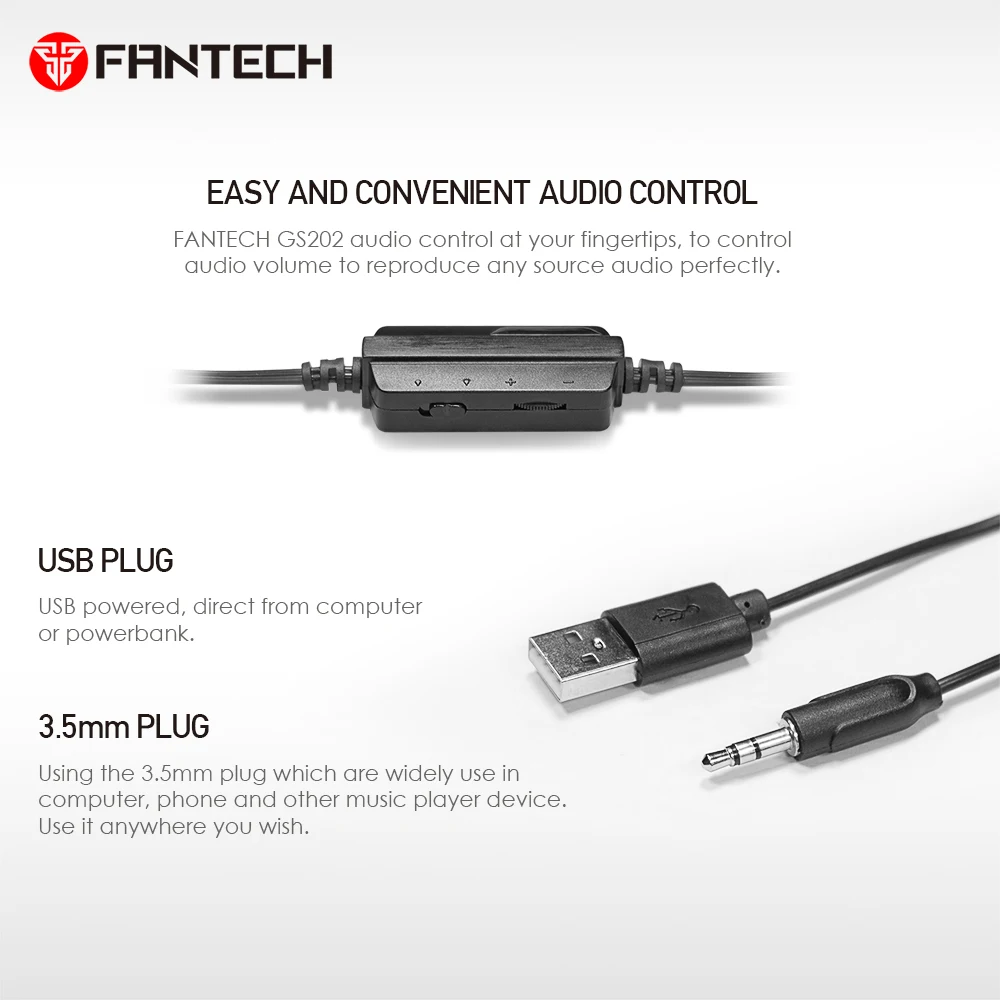 FANTECH GS202 RGB светодиодный динамик 3,5 мм разъем и USB разъем игровой динамик для FPS CS игровой плеер портативный динамик для PC Latpop