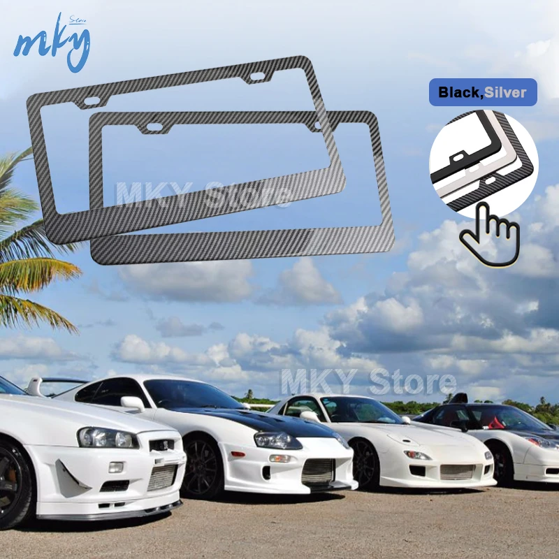 Алюминиевый Автомобильный номерной знак хромированная рама для номерного знака