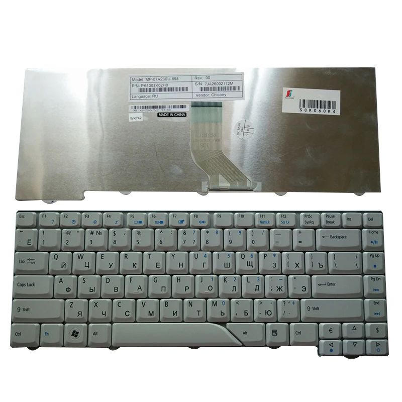 RU Клавиатура для ноутбука ACER 5730 4937 4710Z 4712 4712G 4430 5530 MS2219 4310 4320 4315 Z03 4735 4290 4720 4720G 4510 4250 |