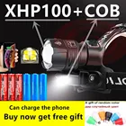 Налобный фонасветильник, светодиодный с зарядкой от usb 18650, XHP100