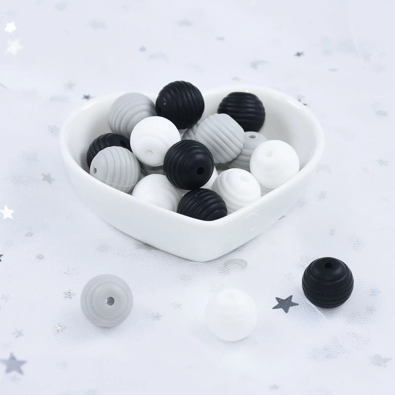 500 шт. бусины для прорезывания зубов в форме спирали|Бусины| |