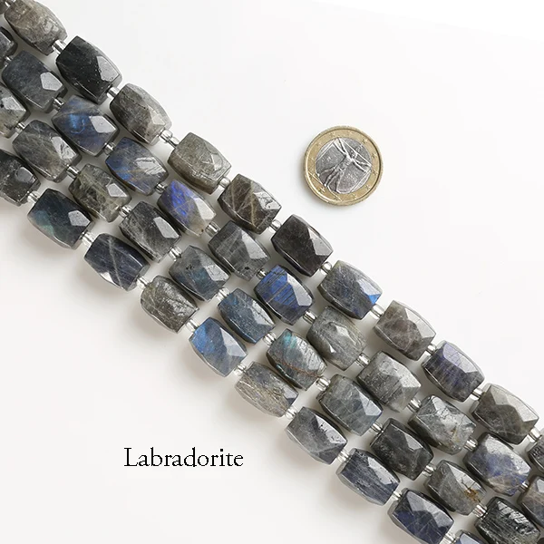 Labradorite Полный 15,5 'прядь естественных граней Amazon Aquamarin Роза Кристалл Агаты Баррель Свободные 20-21 бусины 15 мм* 12 мм размер для изготовления ювелирных изделий - Цвет: Labradorite