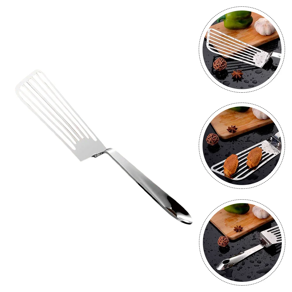 

1pc Steak Shovel Frying Barbecue Spade Kitchen Cooking Shovel (Silver)