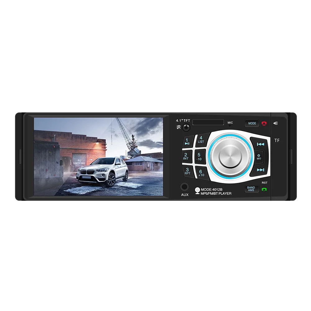 4012B 1 Din стерео приемник аудио FM передатчик Bluetooth автомобиля MP5/MP4/MP3 плеер U диск