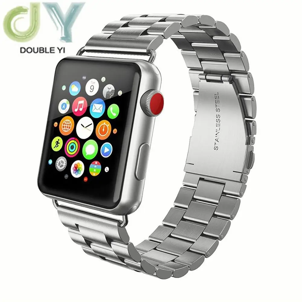 

Металлический ремешок из нержавеющей стали для Apple Watch 42 мм 38 мм 1/2/3/4, металлический браслет для часов iWatch Series 4 5 44 мм 40 мм