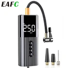 Портативный насос для автомобиля, цифровой воздушный компрессор 12 В с проводным светодиодсветильник, для автомобиля, мотоцикла, велосипеда