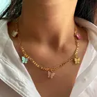 Женское ожерелье с подвеской Flatfoosie, милое ожерелье-чокер из акриловой смолы карамельных цветов, ювелирные изделия, аксессуары