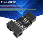 1 шт. 10Pin к 6Pin плата адаптера для AVRISP MKII USBASP STK500 Новый
