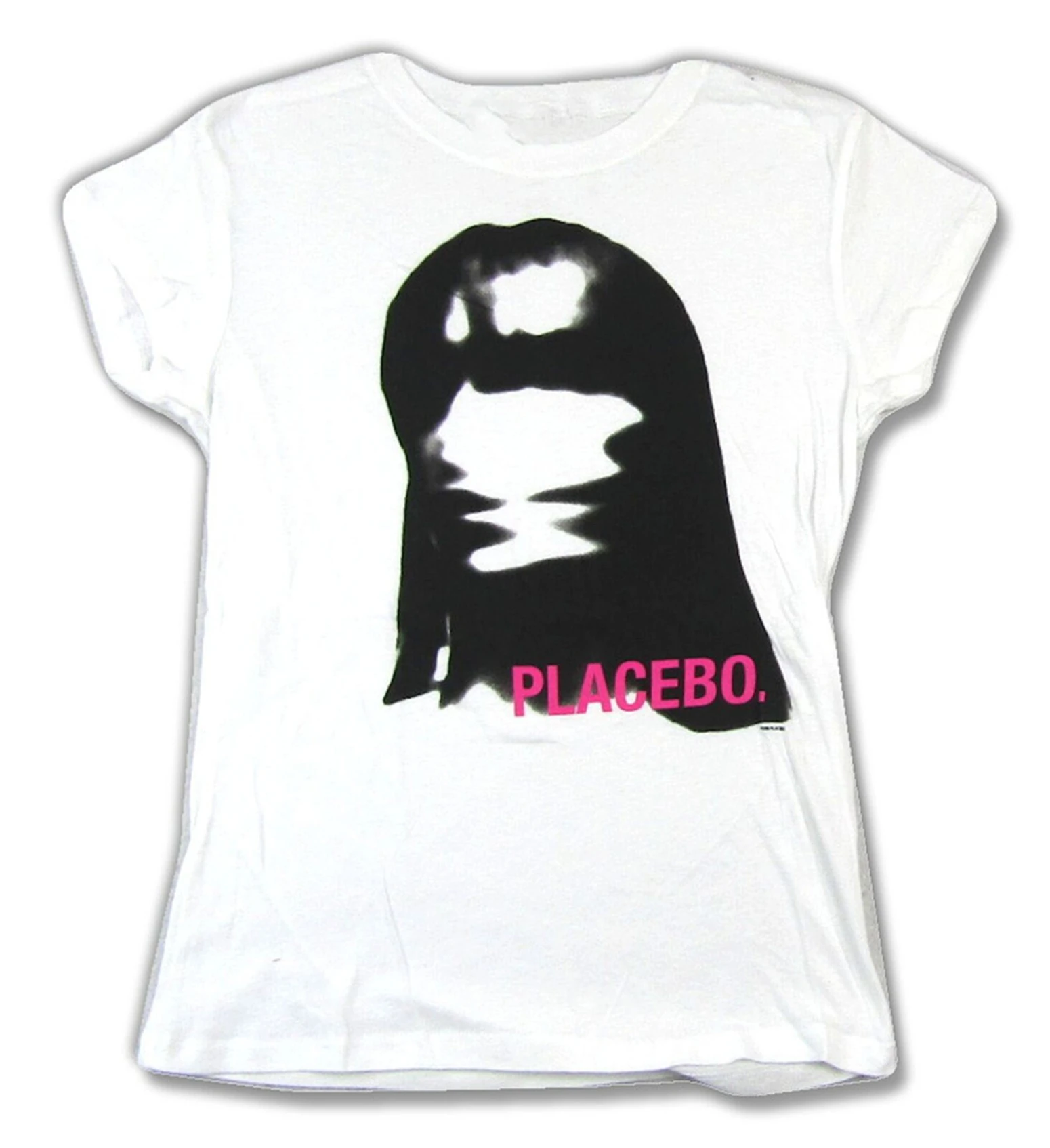 Placebo Meds/белая футболка для девочек Новинка с полосками Merch Street большие размеры |