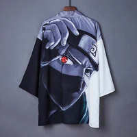 new anime hokage ninja kakashi sharingan cosplay costumes cloak konoha symbol kimono teens cardigan jumpsuit bathrobe pajamas