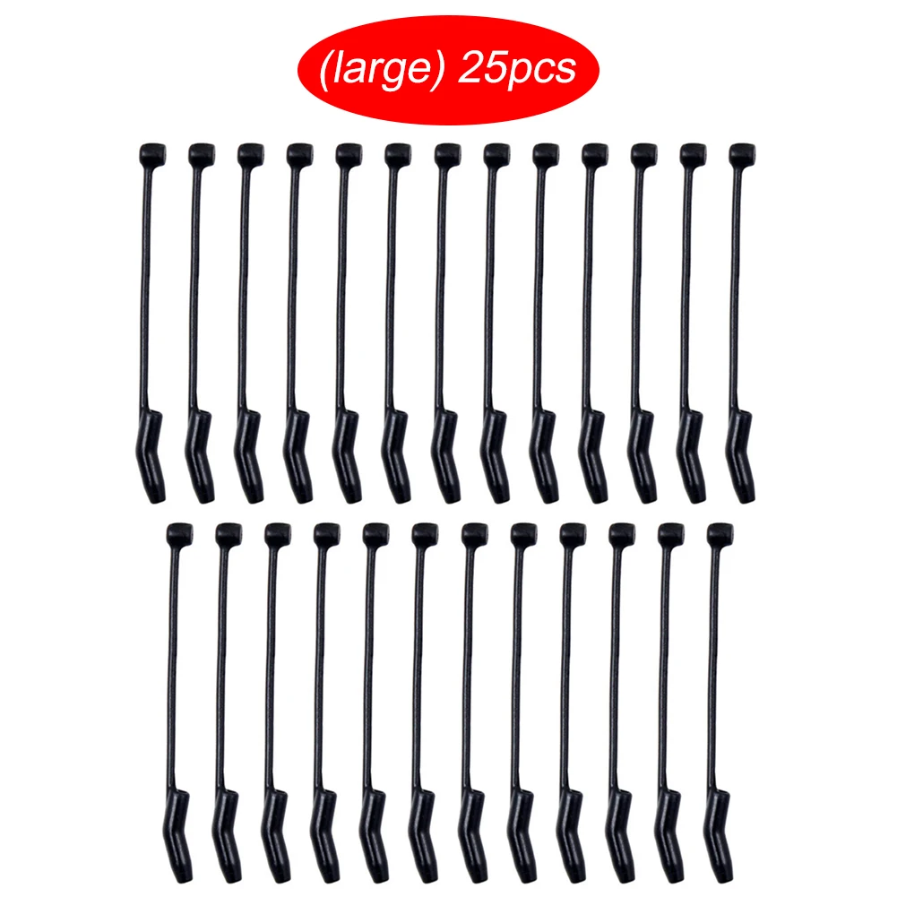 

25pcs D Rig Hooks Line Aligners Sleeve Anti Tangle Sleeve For Hair Ronnie Rigs End Tackle Carp Fishing Boilies Aligner Tool