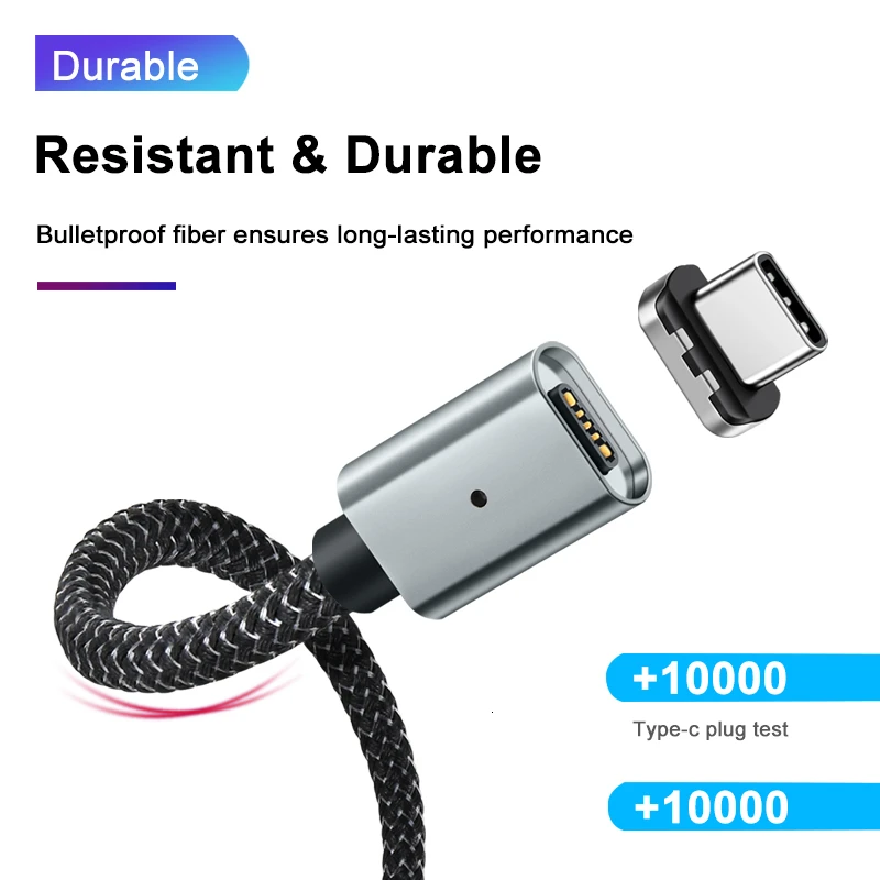 магнитный кабель elough usb type c 20 в 5 а дл
