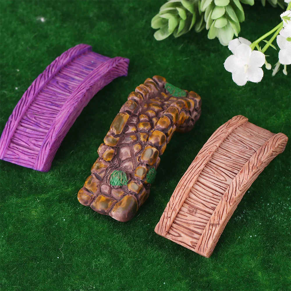 

Mini Lighthouse Bridge Figurines DIY Miniature Craft Garden Decor Collectibles Childern Gifts