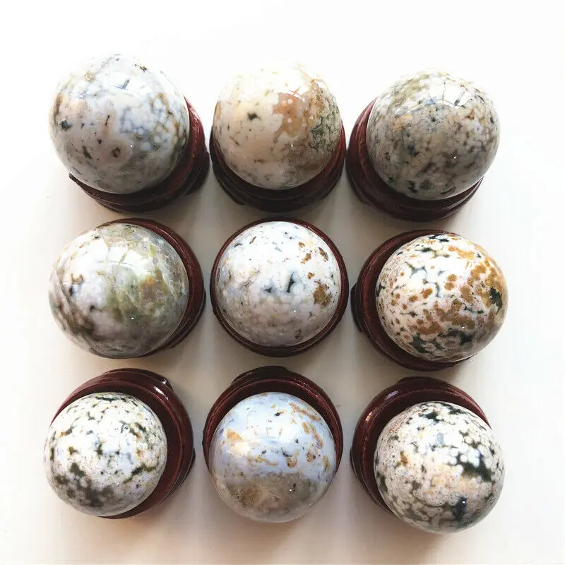 Образец исцеляющего хрустального шара натуральные камни и минералы 1 шт. 22-25 мм