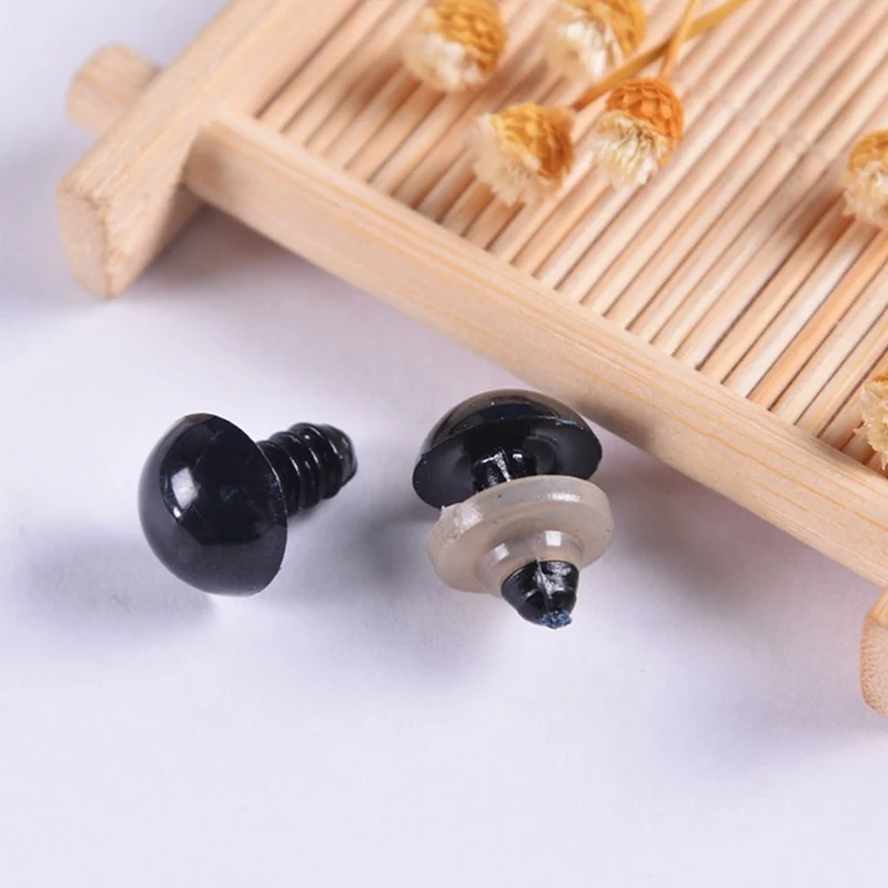 

100Pcs 6-12mm DIY Doll Eyes Black Plastic Crafts Safety Eyes for Teddy Bear Soft Toy Animal Doll Amigurumi DIY Accessories