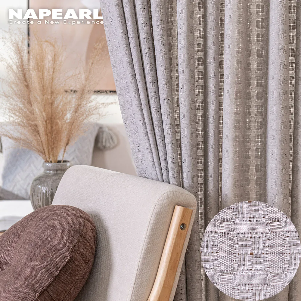 

NAPEARL White Semi Sheer Window Elegance Curtains Drape Panels Voile Curtain Treatment For Bedroom Living Room Home Textile