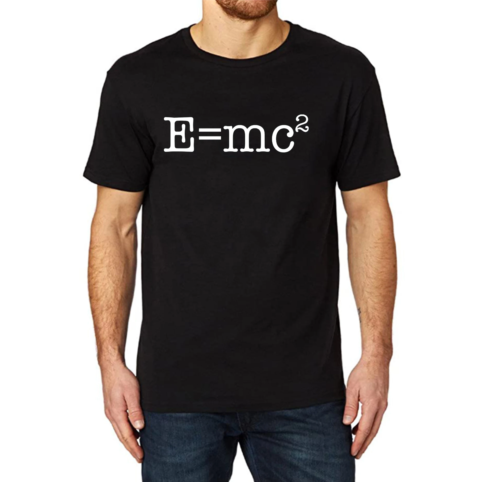 

Футболка с забавным принтом lypre azy для мужчин, E = mc2