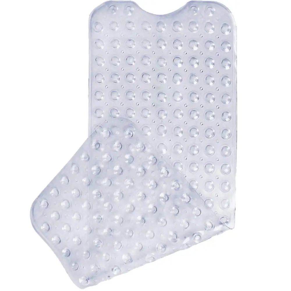 non slip bath mat rectangle pvc anti skid bathroom mats soft massage suction cup anti bacterial shower bath mat bathtub carpet free global shipping