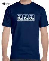 Bazinga Periodic Table  T-Shirt, The Big Bang Theory Sheldon Cooper Tee Shirt Fashion Funny New Xs-5Xl