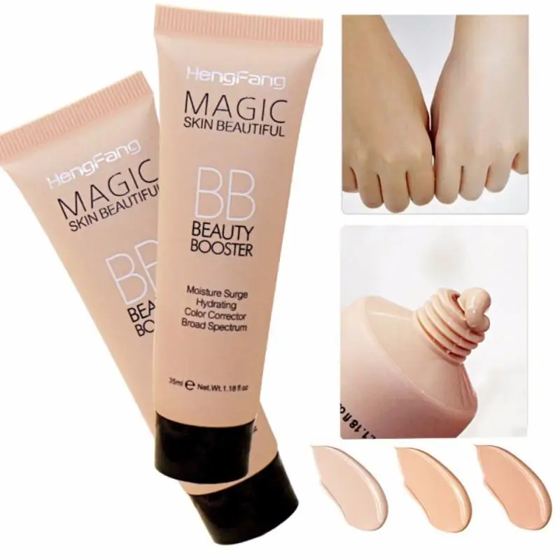 

1PC Lasting Moisturizing BB Cream Concealer Face Whitening Foundation Liquid Natural Brighten Base Makeup Cream Cosmetics TSLM1