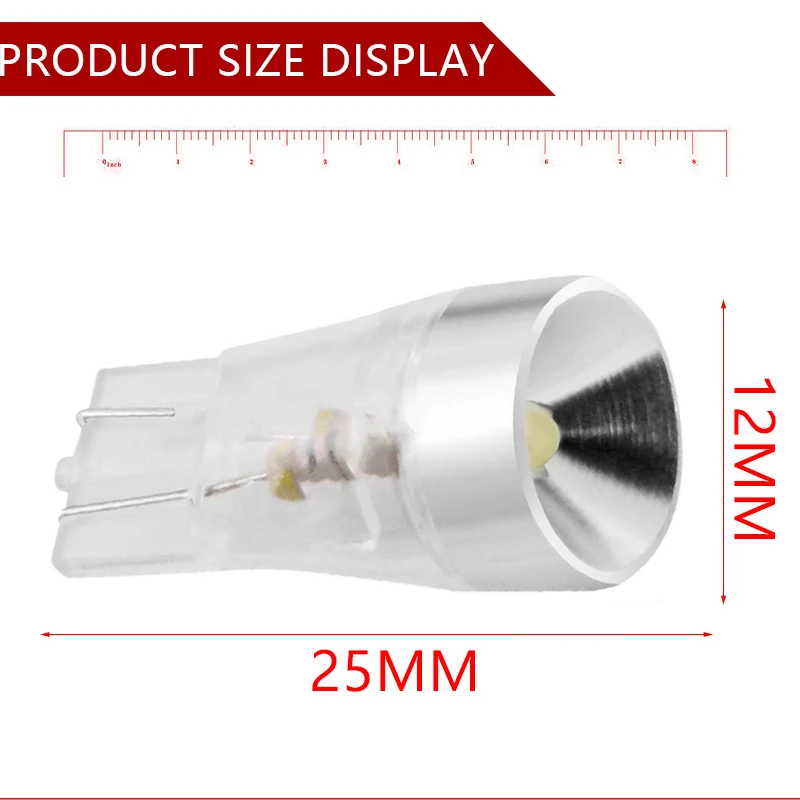 1 шт. чрезвычайно яркая светодиодная лампа для автомобиля T10 2525 1smd светильник