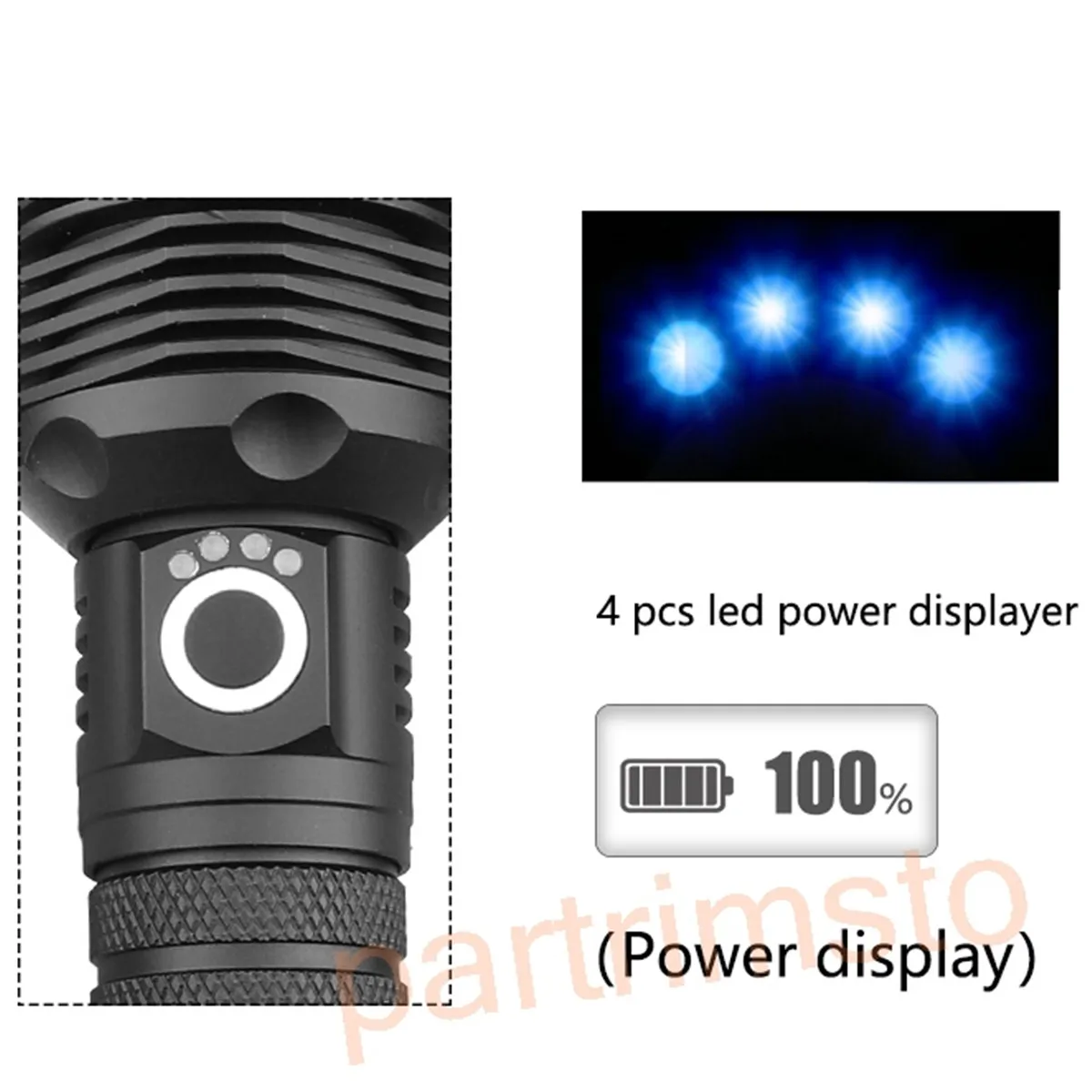 구매 토치 라이트 LED 손전등 알루미늄 방수 줌 전술 횃불 작업 랜턴 세트 캠핑 조명