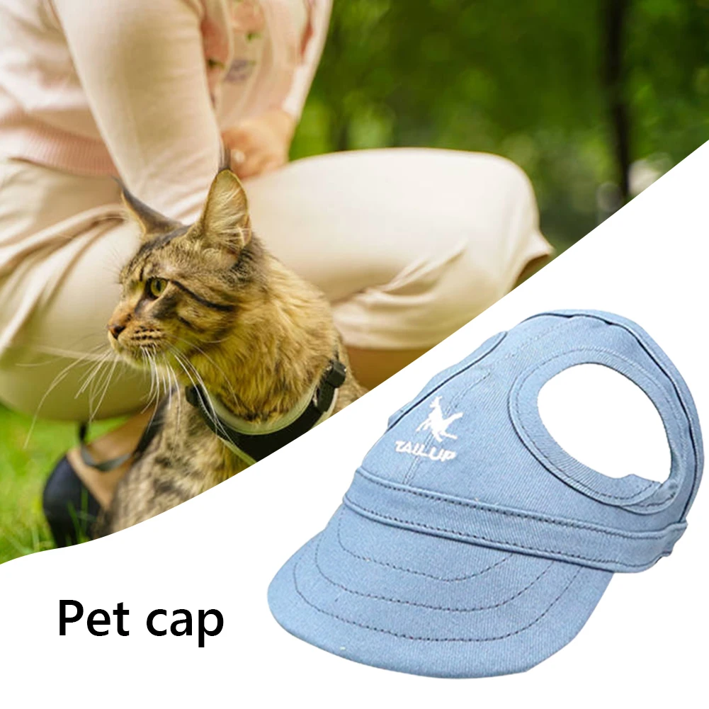 

Pet Dog Cat Caps Summer Polyester Cap Baseball Visor Hat Outdoor Pet Supplies Accessories Portable Travel Sports Sun Bonnet Cap