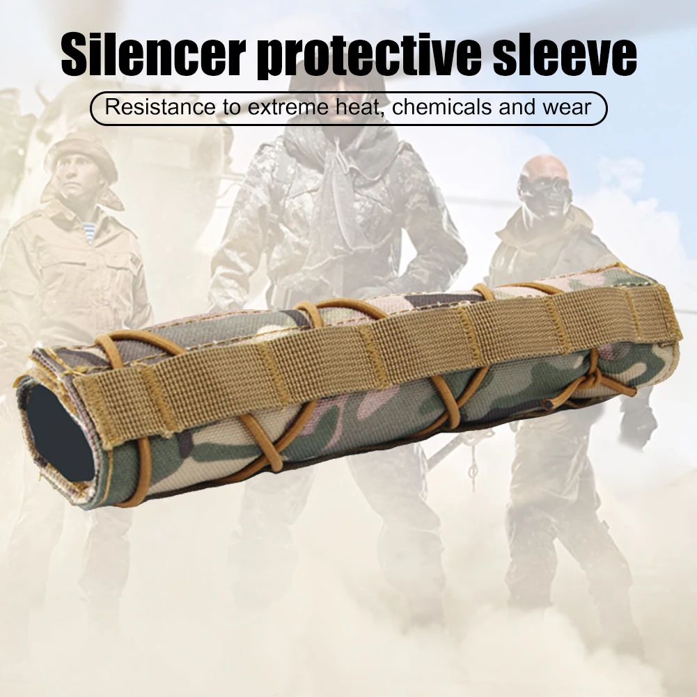 22 см страйкбол Suppressor крышка съемка глушитель Baffler камуфляж тепловой щит Снайпер