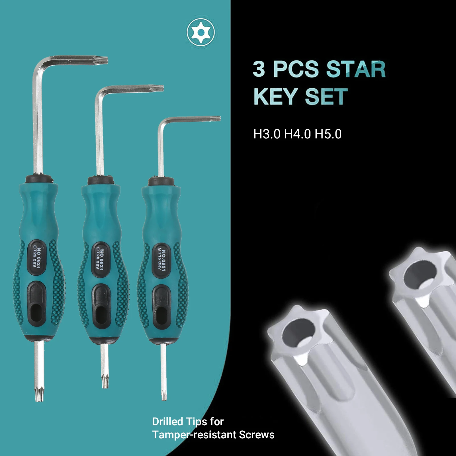 

Allen Wrench Set Torx Wrench and Long Arm Ball End Hex Wrench Set Chrome Vanadium Steel Industrial Grade Metric L-Key Set