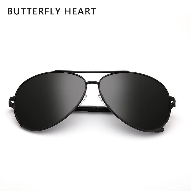 

BUTTERFLY HEART Polarized Sunglasses Men Women Brand Design Driving Square Frame Sun Glasses Male Goggle UV400 Gafas De Sol