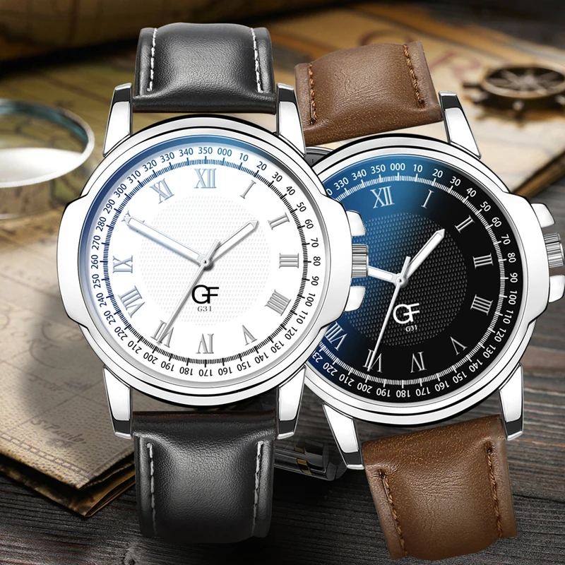 Точные часы для мужчин кварцевые деловые наручные светящиеся Ретро дизайн