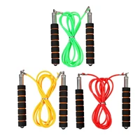 steel wire aerobic exercise skipping jump rope with anti slip handle anti winding for sport fitness workout heaburning jump rope