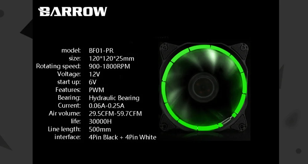 Курган BF01-PR RGB Aura PWM вентиляторы радиатора, чехол для компьютера вентиляторы, Водяной радиатор гидравлический подшипник бесшумный, 120*120*25