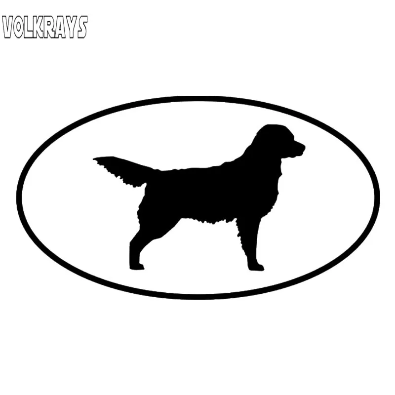 Volkrays модная Автомобильная наклейка золотистый ретривер собака мультфильм