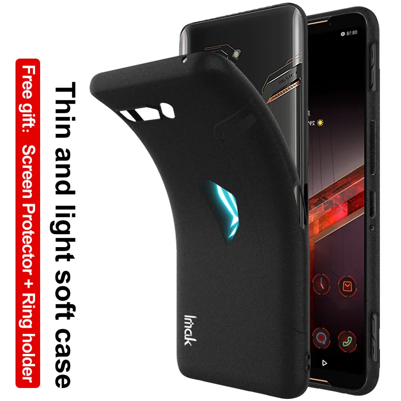 Для Asus ROG Phone 2 ZS660KL Imak Cowboy серии чехол для телефона Матовый мягкий из ТПУ Чехол +