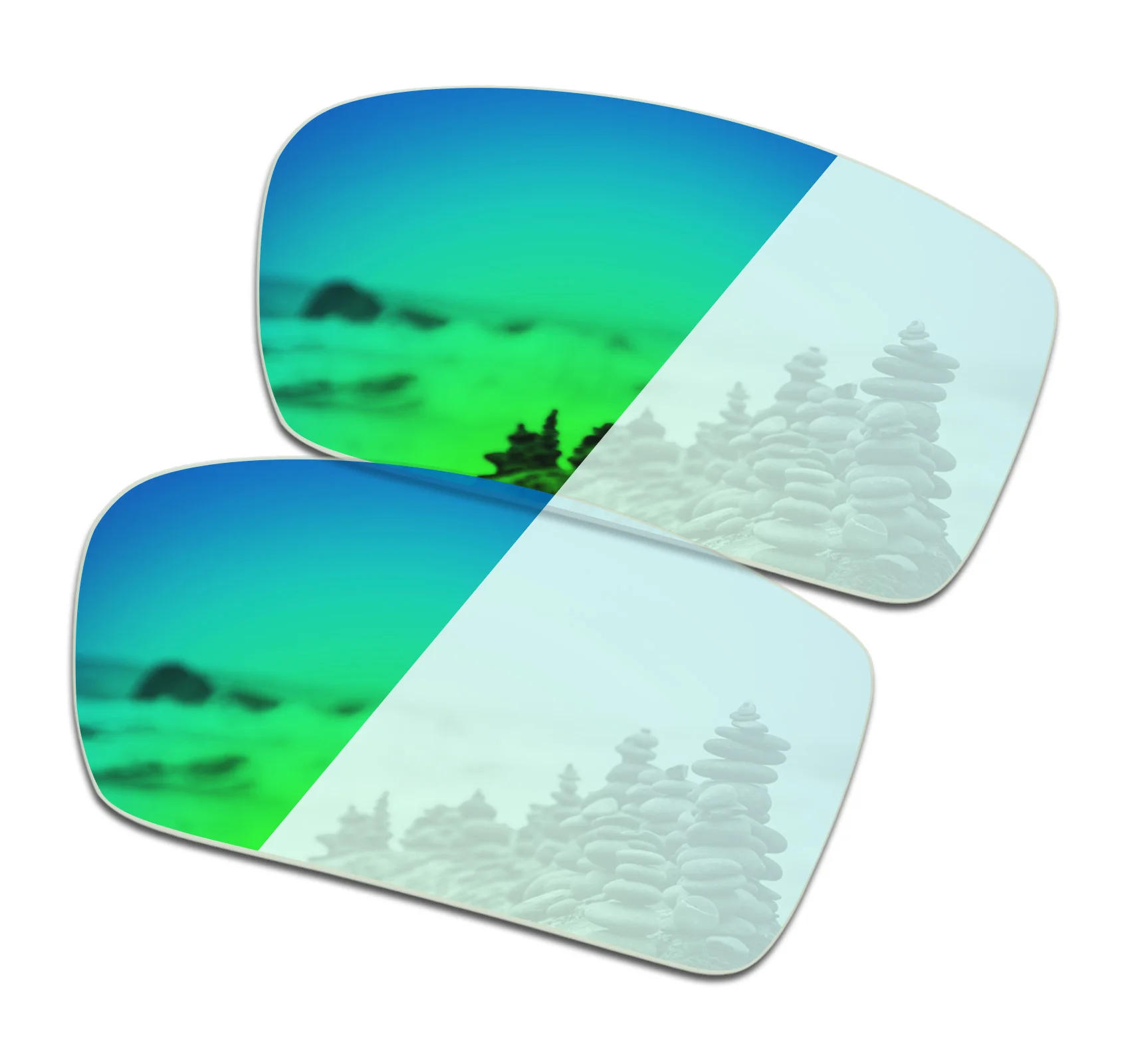 

SmartVLT Sunglasses Replacement Lenses for Oakley Gascan - Eclipse Green Photochromic