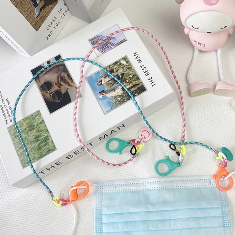 

Old manufacturers of new flower rope adult children's cartoon lanyard anti-drop eyeglass chain spot customization