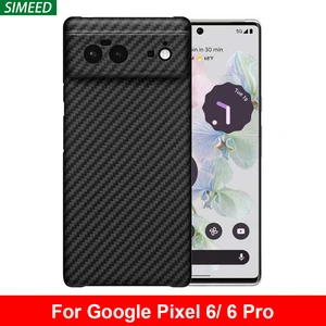 Real Carbon Fiber Case for Google Pixel 6 Pro Case Aramid Fiber Ultra Thin Shockproof Back Cover for Google Pixel 6 5G Case