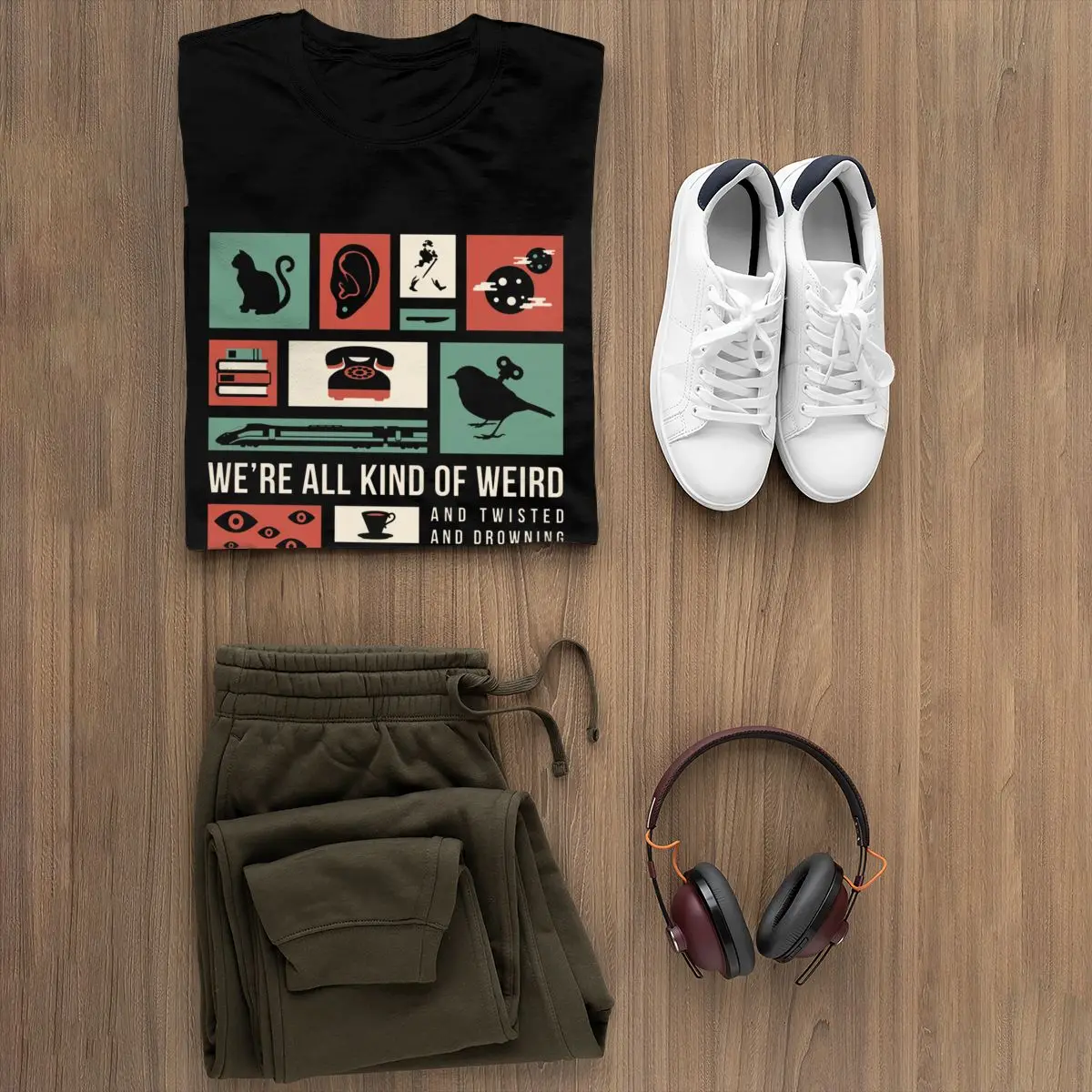 Футболка с японским котом футболка харуки Мураками белая женская из 100 хлопка