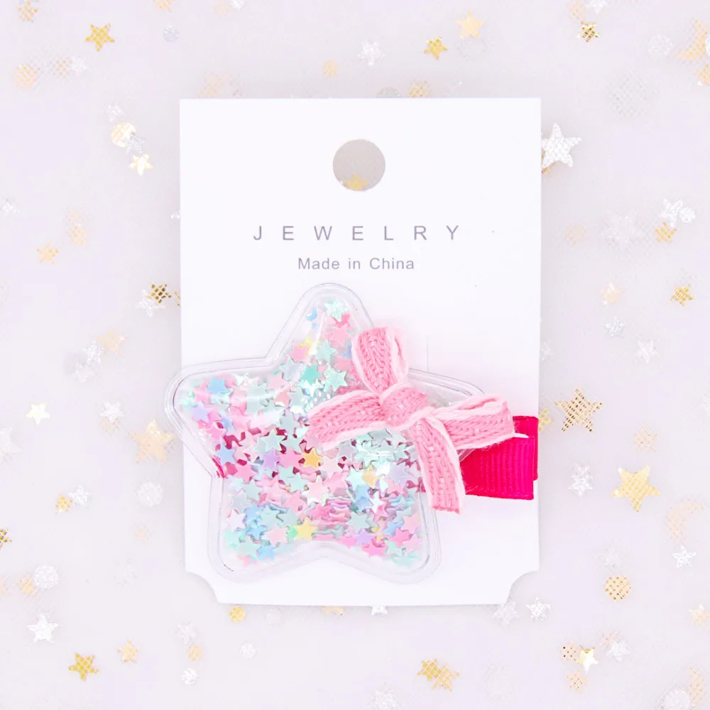 28 (1 Piece) 1/2Pcs/set Waterproof Mini Jelly Bows Hair Clips for Girls Glitter Knot Pool/Swim Bows PVC Hairbows Hairpin Party Kids Headwear - Цвет: 28 (1 Piece)