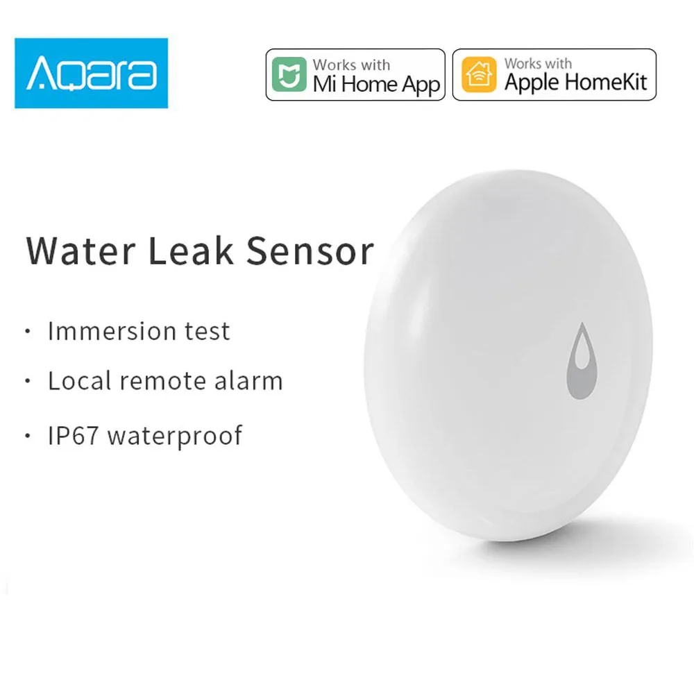 Датчик погружения воды Aqara Flood Sensor детектор утечки для дома с дистанционным