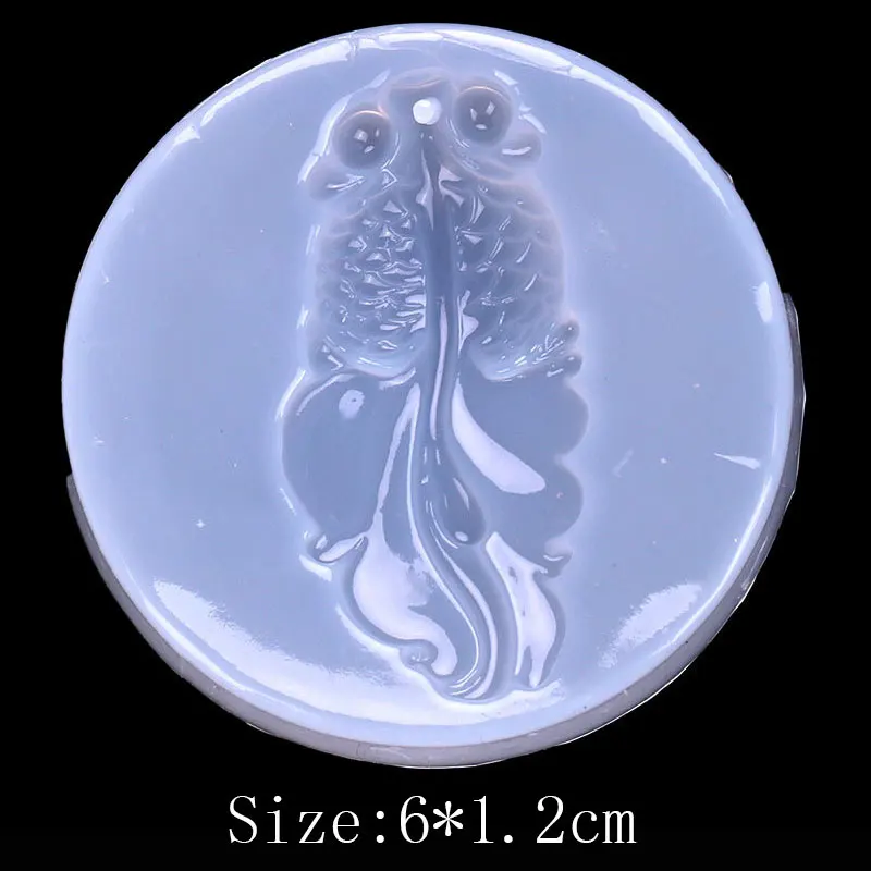 

Fish Umbrella Molds Transparent Epoxy Resin Molds Solid Silicone Molds For DIY Making Necklace Jewelry Craft Supplies