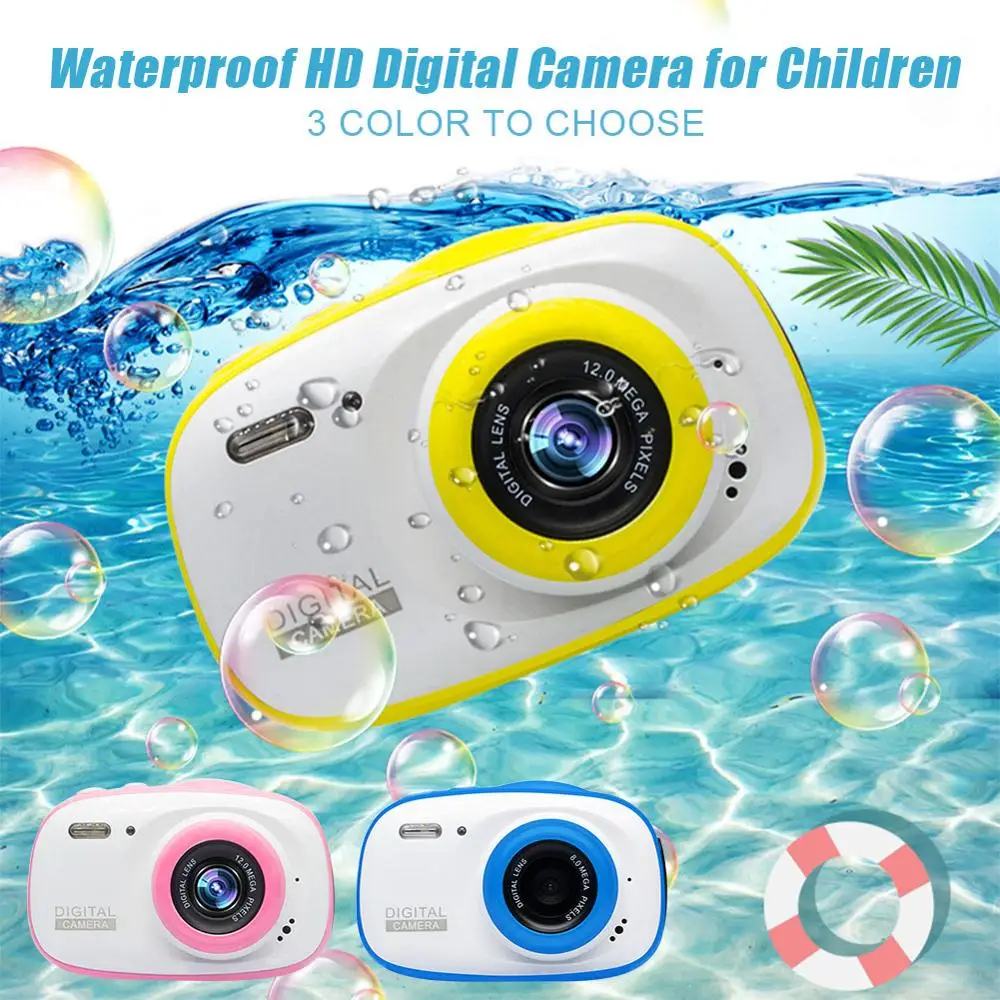 Подводная детская камера 12MP HD водонепроницаемая цифровая камера/4X цифровой зум/8